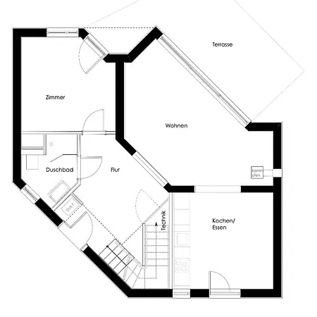 Traumhaus Direkt Am Mit Dachterrasse, Kamin Und Badewanne بيت للعطل